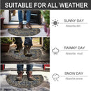 CHICHIC Entrance Door Mat Large 24 x 36 Inch Entry Way Doormat Front Door Rugs Outdoors Heavy Duty Welcome Mat Non Slip Rubber Back Low Profile for Garage, Patio, High Traffic Area, Grey by CozyNest Decor