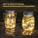 HXWEIYE 8 Pack Solar Mason Jar Lights Lanterns,Jars & Hangers Included，30LED Waterproof Hanging Outdoor Fairy Lights for Patio Garden Porch Yard Backyard Balcony Wedding(Warm White) by GreenHaven Gardens