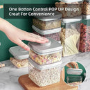 Pop Containers with Lids - Stackable Airtight Food Storage, Kitchen Pantry Storage Containers for Snacks Candy Salt Herbs Spices BPA-Free (8PCS (1.2 + 2.0 + 2.7 + 3.3 Qt) * 2) by CozyNest Decor