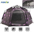 Portable Hexagon Kids Play Tent with LED Strip Lights Indoor Children Play House Easy Set-up Space Dream Tent for Night.4-5 Person Large Tents & Birthday Gifts by TinyTreasures Baby Boutique