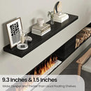 Floating Shelves for Wall, 55"W x 9.3"D x 1.5"H, Long Wooden Wall Mounted Display Shelves with Invisible Brackets for Living Room, Bedroom, Bathroom, Kitchen Decor and Storage, Set of 1, Black by CozyNest Decor