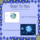 965 PCS Glow in The Dark Stars and Earth for Ceiling, Luminous Stars and Planet Wall Decals, Kids Room Decor, Glowing Galaxy Wall Stickers for Nursery Decorations (Blue) by TinyTreasures Baby Boutique