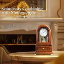 AYRELY® Wooden Table Anniversary Clock, Antique Shelf Clocks, Revolving Pendulum Mantel Clocks, Desk Grandfather Clock for Living Room, Home Decor Gift by CozyNest Decor