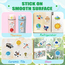 Reusable Sticker Books for Kids, Jelly Quiet Book, Preschool Learning Activities Busy Book for Toddler Travel Toys Waterproof Stickers for Kids 2 3 4 5 6 Year Old Girls Boys (Space) by TinyTreasures Baby Boutique