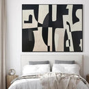 SIGNWIN 36"x46" Extra Large Framed Wall Art Black and White Abstract Geometric Design, Minimalist Modern Print for Home Living Room Bedroom Decor (Frame Assembly Required) by CozyNest Decor