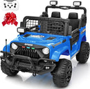 2 Seater Ride On Car Truck with Remote Control XL, Kids 24V Battery Powered Electric Vihicle w/21 in Seat, 3 Speeds, 2WD/4WD Switichable, Shock Absorbers,Bluetooth, Flower, Gift Choice by TinyTreasures Baby Boutique