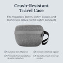 Yogasleep Dohm (White/Gray) & Travel Case (2 Piece Set) The Original White Noise Machine with Natural Sound from a Real Fan, Sleep Aid & Noise Cancelling For Adults & Baby, Office Privacy & Meditation by TinyTreasures Baby Boutique