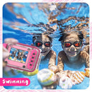 Kids Camera, Waterproof Kids Digital Camera, Children Selfie Camera with 180°Flip Len, 20MP 1080P Sports Action Toy Underwater Camera for Pool Helmet, Birthday Gifts for Boys Girls Age 3-12 by TinyTreasures Baby Boutique