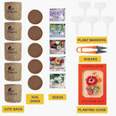 Indoor Daisy Garden Starter Kit with Gardening Tools - Jute Bags, Markers, Soil Disks and Shears, Home Gardening Gifts for Women Men Plant Lovers by GreenHaven Gardens