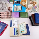Melsbrinna Rfid Passport Holder for Travel women/Men, Cute Passport Wallet Rfid Blocking Card Slots, Rfid Passport Cover/CaseTravel Wallet, Passport Book Holder (1, Beige) by TinyTreasures Baby Boutique