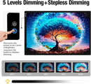 Zocelight A1(35.4''x 23.6'') Large Rechargeable Light Pad for Diamond Painting,6 Levels & Stepless Dimming Light Box for Tracing,3-Color Modes Light Board,Built-in 6000mAh Battery Light Table for Art by TinyTreasures Baby Boutique