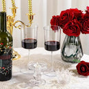 Ciaell 12 Pack Clear Plastic Wine Glasses - 14Oz Plastic Wine Glasses with Stem - Disposable Stemmed Wine Glass for Parties & Weddings & Outdoor by CozyNest Decor