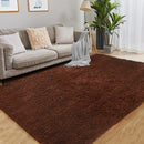 Area Rug 4x5.8, Soft Rugs for Living Room, Plush Fluffy Rugs for Bedroom, Non-Slip Indoor Carpet for Nursery, Study Room, Playroom, Home Decor, Brown by TinyTreasures Baby Boutique