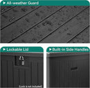 YITAHOME 150 Gallon Double-Wall Deck Box with Side Handles, Outdoor Large Storage for Patio Furniture Cushions, Garden Pool Accessories, Water Resistant & Lockable by CozyNest Decor