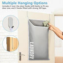 Hanging Laundry Hamper Bag XL 40x22", Space Saving over the Door Storage Bags, Behind the Door Hampers for Dirty Clothes & Wall Mounted Basket for Bathroom, Organizer for Small Room Spaces RV by CozyNest Decor