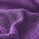 EMME Cotton Muslin Throw Blanket Couch Breathable Gauze Blanket Soft Lightweight Blankets Adults (Purple, 50"x60") by CozyNest Decor