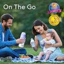 Portable Bottle Warmer for Travel, Dual Heating Modes for Breastmilk & Water On The Go, Portable Bottle Milk Warmer with Fast Heating & Long Battery Life, 10 Ounces Large Capacity (Purple) by TinyTreasures Baby Boutique