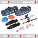 LEOFISHING 2 Set Kids Fishing Pole Set with Full Starter Kits Portable Telescopic Fishing Rod and Reel Cambos with All The Necessary Fishing Kits for Boys Girls and Youth by TinyTreasures Baby Boutique