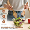 Acacia Wood Kitchen Utensil Set 9PC-Natural Wooden Cooking Tools for Nonstick Pans&Stir Frying,Scratch-Proof&Heat Resistant,Sturdy&Lightweight with Spoon Rest (Kitchen Utensil Set 9PC) by CozyNest Decor