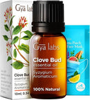 Gya Labs Clove Essential Oil for Teeth & Gums - 0.34 Fl Oz - 100% Pure Natural Clove Oil for Oral Care, Hair, Skin & Candle Making Scent by CozyNest Decor