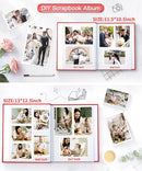 Popotop Photo Album Self Adhesive Scrapbook Album for 4x6 5x7 8x10 Pictures DIY Photo Book as Scrapbooking Supplies Kits, Birthday Gifts for Women Mom Wedding Baby Family Travel by TinyTreasures Baby Boutique