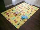 Baby Care Play Mat (Large, Playful - Letters and Numbers) 82'' x 55'' Original One-Piece Reversible Rollable Waterproof Play Mat for Infants, Babies, Toddler, and Kids by TinyTreasures Baby Boutique