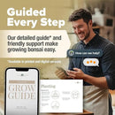 HOME GROWN Bonsai Tree Kit – Easy to Grow 4 Species of Bonsai w/Our Complete Plant Kit: Bonsai Pots & Peat Pellets Including a Bonus in-Depth Grow Guide - Great Gardening Gifts for Women and Men by GreenHaven Gardens