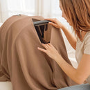 Konssy Muslin Nursing Cover for Breastfeeding, 360° Full Privacy Breathable 100% Cotton Breastfeeding Cover, Multi-use Carseat Canopy(Brown) by TinyTreasures Baby Boutique