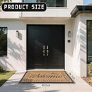 Yimobra Welcome Mat, Heavy Duty Sturdy Door Mats for Home Entrance Outdoor Indoor, Front Doormat for Outside Patio Floor Entry Porch Garage Office, Waterproof, Low Profile, 60 x 36, Yellow by CozyNest Decor