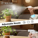 Glass Spray Bottles with Silicone Sleeve 16.9oz 2 Pack Empty Spray Bottle for Hair Mist/Stream Spraying for Cleaning Solutions, Plants, Essential Oils (clear-qblue&green) by GreenHaven Gardens