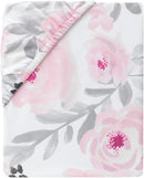 Bedtime Originals Blossom Pink Watercolor Floral 3-Piece Baby Crib Bedding Set by TinyTreasures Baby Boutique