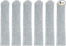 uxcell 6Pcs Door Handle Covers, Polyester Knitted Anti-Scald Door Knob Protector Door Knob Cover for Hot Doors and Cold Doors, Gray by TinyTreasures Baby Boutique