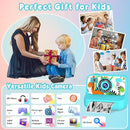 Kids Camera, Upgrade Kids Camera Instant Print, Front Rear Dual Selfie Digital CAM with 1080P Videos, Portable Travel Toy with Games and Music, Christmas Birthday Gift for Boys, Girls and Teens by TinyTreasures Baby Boutique