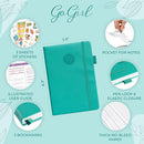 GoGirl Food Journal & Wellness Planner –– Diet & Fitness Diary – Nutrition Journal with Meal, Exercise & Weigh Loss Tracker, A5 (Turquoise) by CozyNest Decor
