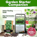 HOME GROWN 30 Herb Seeds for Planting 9,500+ Non-GMO Heirloom Seeds | Extra Large Variety Pack Herb Kit – Indoor Outdoor & Hydroponic | Culinary Seed Set | Grow Your Own Herbs | Gardening Gift by GreenHaven Gardens