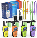 Walkie Talkies for Adults- WokTok Long Range Two Way Radio for Camping Hiking Hand Held Hiking Accessories Camping Gear Xmas Birthday Gift for Kids,SOS Siren,NOAA Weather Alert,4 Radios by TinyTreasures Baby Boutique