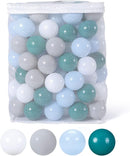 GOGOSO Ball Pits Balls for Toddlers Pack of 50 100 200 Plastics Shape Ball Non-Phthalate Non-BPA Non-Toxic 2.2-Inch Crush Proof Play Balls by TinyTreasures Baby Boutique