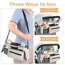 Accmor Universal Stroller Organizer with Insulated Cup Holder Detachable Phone Bag and Shoulder Strap,Stroller Bag Caddy Organizer Fits for Uppababy, Baby Jogger, Britax Strollers by TinyTreasures Baby Boutique