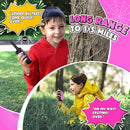 Wishouse Walkie Talkies for Kids Rechargeable Long Range,Xmas Birthday Gift for 4 5 6 7 8 9 Year Old Girls,Hiking Gear Camping Games Cool Toys with NOAA,SOS Siren,Lamp,Lanyards,Easy to Use,2 Pack by TinyTreasures Baby Boutique