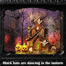 Halloween Snow Globe Lantern Ghost Snow Globe Halloween Decorations for Home Haunted House Pumpkin Ghost Tree Crow Rip Dancing Bats with Timer, USB and Battery Powered 12 inch by CozyNest Decor