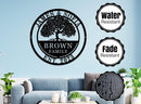Custom Tree of Life with Roots Family Name Sign, Personalized Metal Sign by CozyNest Decor