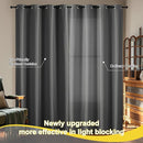 NICETOWN 100% Blackout Curtains 84 Inches Long, Grey Blackout Curtains for Bedroom - 2 Panels, 42x84 Inch, Room Darkening Drapes for Living Room, Grommet Top Curtains by TinyTreasures Baby Boutique