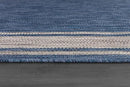 Beverly Rug Large Outdoor Rug 10x14 Modern Bordered Area Rugs for Indoor and Outdoor Patio Deck Porch Garden Waterproof Weather Sun Resistant Washable Outside Carpet (10 x 14 Navy) by CozyNest Decor