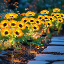 Solar Lights Outdoor Garden Decor,4 Pack with 24 Sunflower Lights,Solar Flowers Lights Waterproof,Sunflowers Gifts for Mom Women Grandma Birthday,Decorative Stakes Lights for Landscape Yard Patio Lawn by GreenHaven Gardens