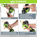 WORKPRO 12V Electric Pruning Shears, Battery Powered Pruning Shears, Cordless Tree Pruner, 1.2 Inch Cutting Diameter, Branch Cutter Gardening Scissors with 2 Pack Rechargeable Battery and Fast Charger by GreenHaven Gardens