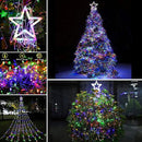 Christmas Decoration Lights, Outdoor Christmas String Lights 320 LED 11.5 Ft Waterfall Tree Lights with Big Star Topper 8 Light Modes for Christmas New Year Holiday Garden Yard Indoor Outdoor Decor by GreenHaven Gardens
