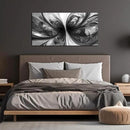 Black and White Pictures for Wall Abstract Art Wall Decor for Living Room Bedroom Office Wall Art 24 x 48 Inch by CozyNest Decor