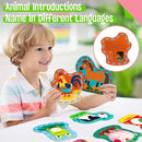 9 PCS Kids Lacing Cards, 9 Double Sided Farm Animals Sewing Cards with 9 Colorful Laces, Educational & Learning Toys for Preschoolers, Kids Ages 3+ by TinyTreasures Baby Boutique