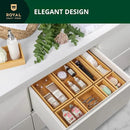 ROYAL CRAFT WOOD Bamboo Jewelry Organizer Box & Chests Set - Versatile Storage Solution for Makeup, Jewelry, and Bathroom Essentials (8 Boxes) by CozyNest Decor