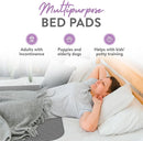Inspire Underpads | Stain Hiding Gray Reusable Incontinence Bed Pads | Waterproof Mattress Pad | for Adults Babies and Dogs (34 X 36 - 4 Pack) by TinyTreasures Baby Boutique